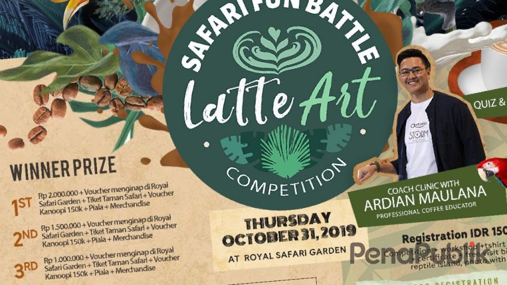 Latte Art Competition, Lomba Seni Menghias Kopi di Royal Safari Cisarua