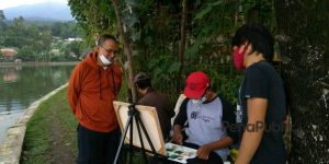 On The Spot, Setu Tamansari Jadi Bidikan Pelukis Indonesia Cabang Bogor