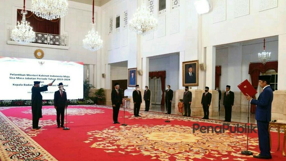 Menteri Investasi Mendikbudristek Dan Kepala Brin Dilantik Presiden Jokowi 1.jpg