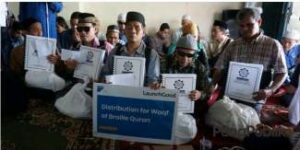 Inspiratif…Filantra dan Launchgood Salurkan Bantuan Al-Qur’an Braille Bagi Penyandang Tunanetra