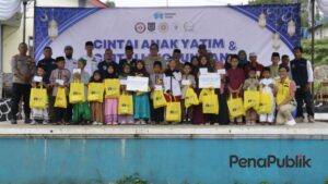 Katar Cigombong dan Sahabat Yatim Inisiasi Aksi Tanam Bibit Pohon Bersama Puluhan Yatim Piatu