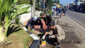 Camat Cisarua dan Kades Tugu Selatan Ngecat Bareng Dikawasan Puncak, Ini Faktanya