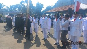 Usai Upacara HUT RI ke 80, Puluhan Paskibra Diganjar Apresiasi Forkopimcam Ciawi